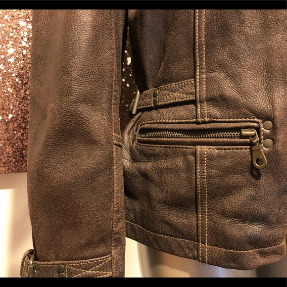Leather Bomber Jacket -Lloyd Elliot’s Country Club - Picture 7 of 8